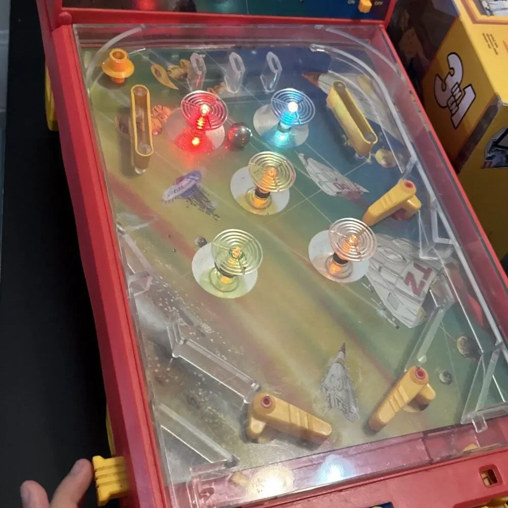 Vintage Radio Shack Space Attack Pinball - Sound, Controllers Works (no Score)